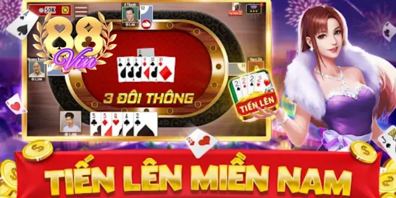 Game Tiến Lên Miền Nam thu hút nhiều người chơi tại 88VIN tham gia.