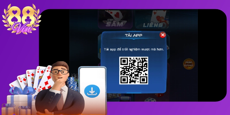 Quét mã tải app 88vin cho Android/IOS